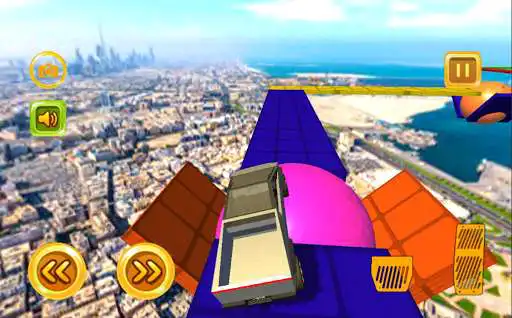 Play Cyber Truck Jump Adventure as an online game Cyber Truck Jump Adventure with UptoPlay