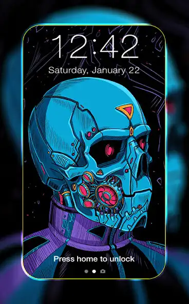 Play Cyborg Skull Wallpaper  and enjoy Cyborg Skull Wallpaper with UptoPlay