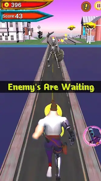 Play Cyborg The Endless Runner as an online game Cyborg The Endless Runner with UptoPlay