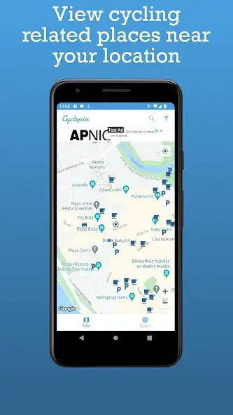 Play Cyclepin - cycling map  and enjoy Cyclepin - cycling map with UptoPlay