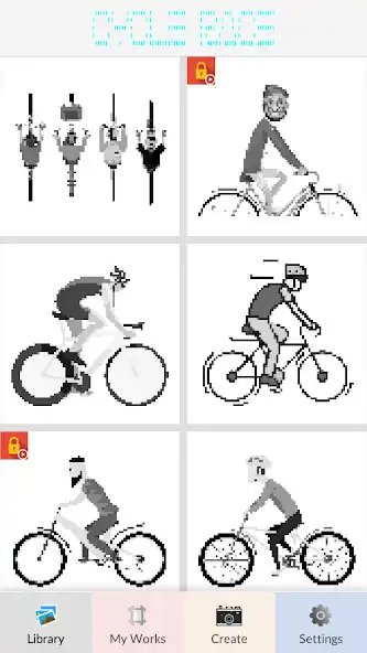 Play Cycle Race Pixel Art  and enjoy Cycle Race Pixel Art with UptoPlay