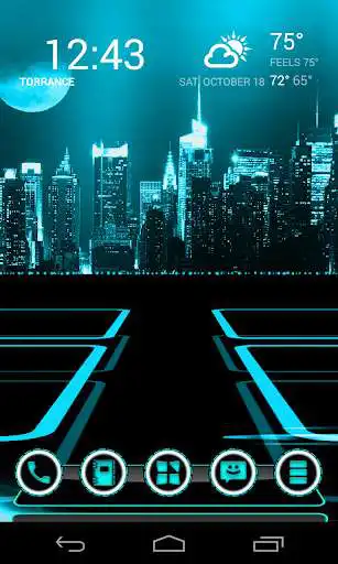 Play Cytron Cyan theme for NEXT  and enjoy Cytron Cyan theme for NEXT with UptoPlay