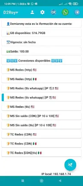 Play D2Rey+ (cliente v2ray)  and enjoy D2Rey+ (cliente v2ray) with UptoPlay