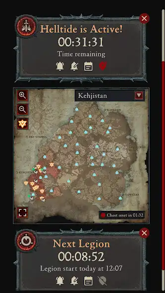 Play D4 Events Time Tracker as an online game D4 Events Time Tracker with UptoPlay