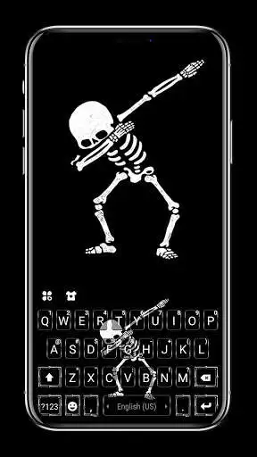 Play Dabbing Skull Keyboard Background  and enjoy Dabbing Skull Keyboard Background with UptoPlay