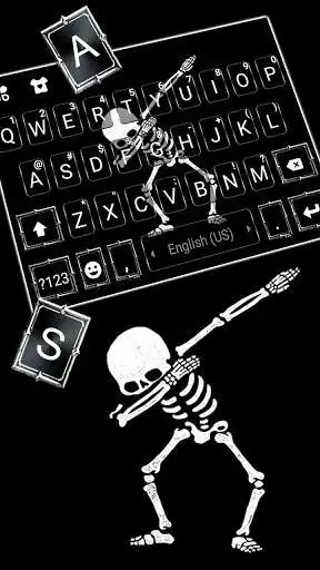 Play Dabbing Skull Keyboard Background as an online game Dabbing Skull Keyboard Background with UptoPlay