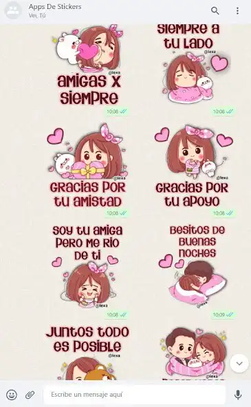 Play Día de la Amistad Stickers  and enjoy Día de la Amistad Stickers with UptoPlay