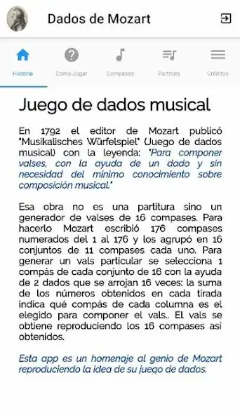 Play Dados de Mozart and enjoy Dados de Mozart with UptoPlay Play Dados de Mozart and enjoy Dados de Mozart with UptoPlay