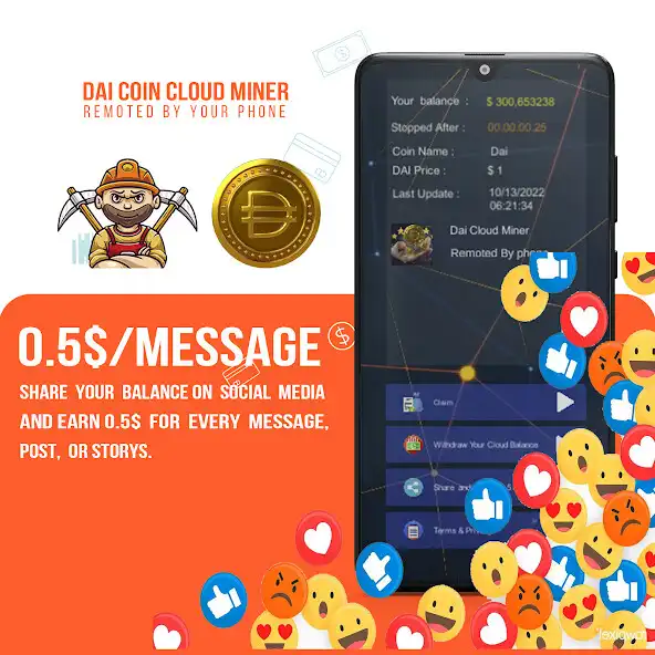 Play Dai Coin Cloud miner as an online game Dai Coin Cloud miner with UptoPlay