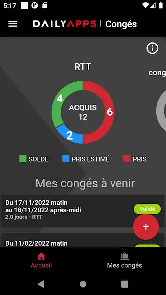 Play DAILYAPPS Congés  and enjoy DAILYAPPS Congés with UptoPlay