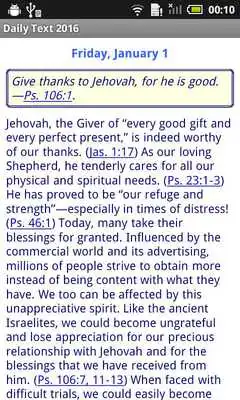 Play Daily Bible Text 2016