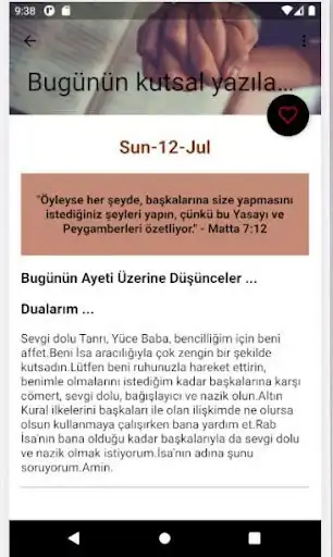 Play Daily Bible Verse with Prayer - Turkish Prayer as an online game Daily Bible Verse with Prayer - Turkish Prayer with UptoPlay