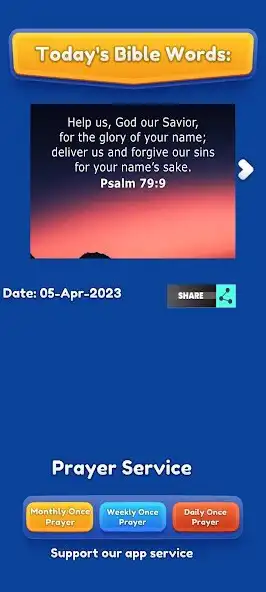 Play Daily Bible Words and Prayers as an online game Daily Bible Words and Prayers with UptoPlay