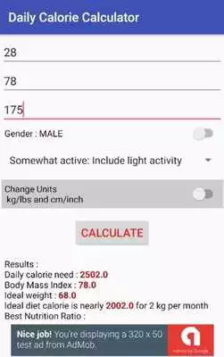 Play Daily Calorie Calculator