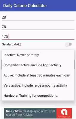 Play Daily Calorie Calculator