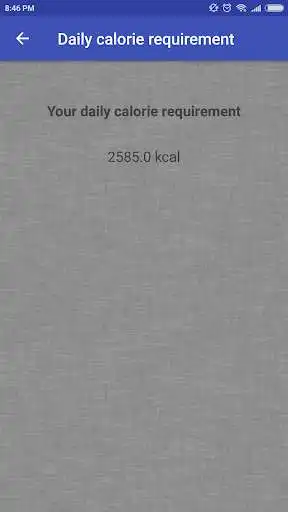 Play Daily calorie requirement