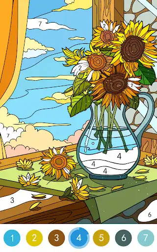 Play Daily Coloring Paint by Number as an online game Daily Coloring Paint by Number with UptoPlay