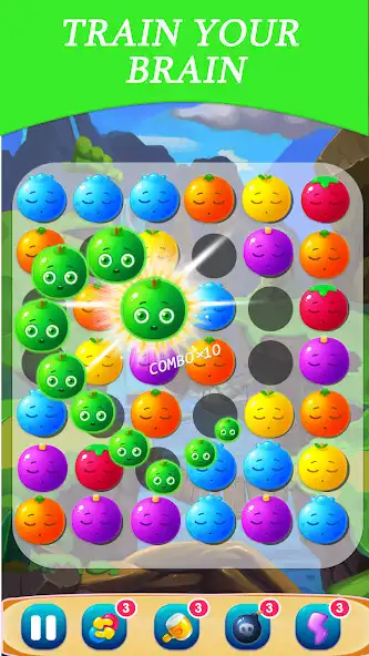 Play Daily Fruit Match 3 Games as an online game Daily Fruit Match 3 Games with UptoPlay