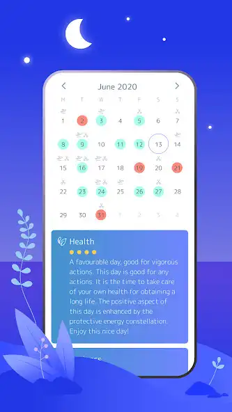 Play Daily Horoscope Lunar Calendar as an online game Daily Horoscope Lunar Calendar with UptoPlay
