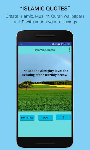Play Daily Islamic Quotes as an online game Daily Islamic Quotes with UptoPlay