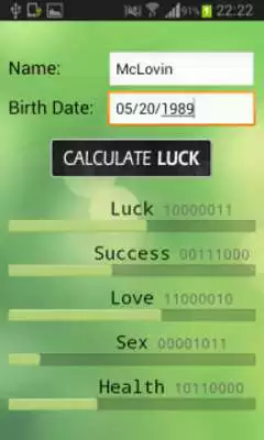 Play Daily Luck Calculator