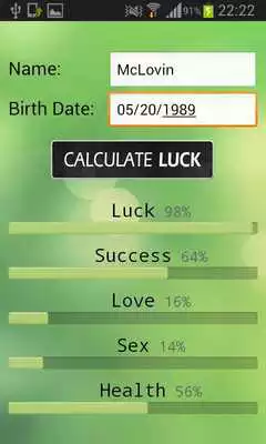 Play Daily Luck Calculator