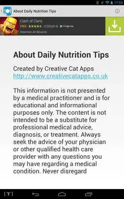 Play Daily Nutrition Tip