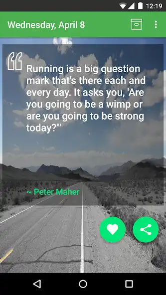 Play Daily Running Quotes