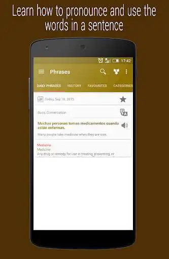 Play Daily Spanish as an online game Daily Spanish with UptoPlay