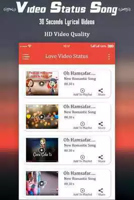 Play Daily Video Status 2018 : Video Song
