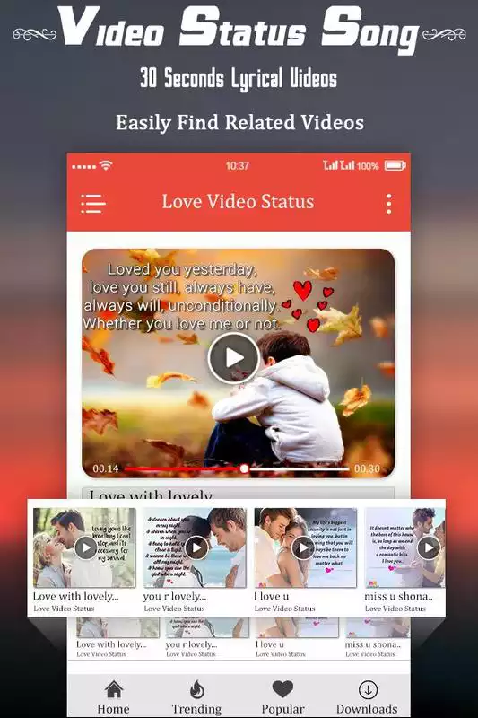 Play Daily Video Status 2018 : Video Song