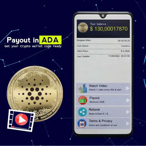 Play Daily Watch Video  Earn ADA as an online game Daily Watch Video  Earn ADA with UptoPlay