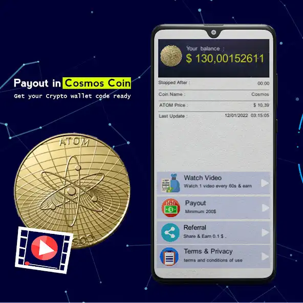 Play Daily Watch Video  Earn ATOM as an online game Daily Watch Video  Earn ATOM with UptoPlay