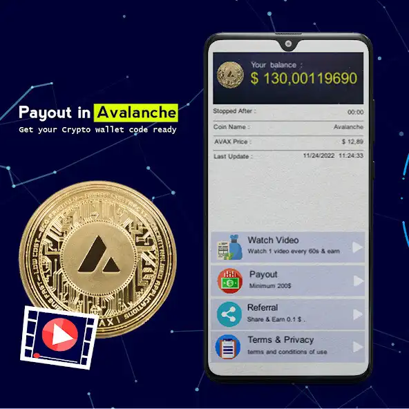 Play Daily Watch Video  Earn AVAX as an online game Daily Watch Video  Earn AVAX with UptoPlay