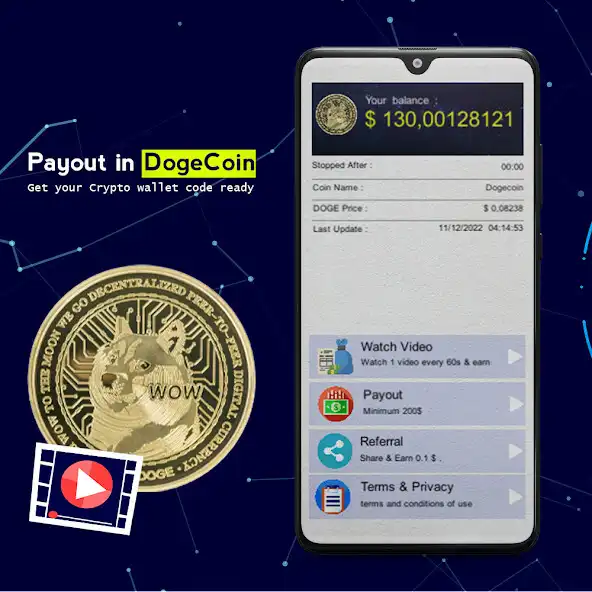 Play Daily Watch Video  Earn DOGE as an online game Daily Watch Video  Earn DOGE with UptoPlay
