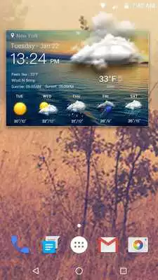 Play Daily weather forecast widget