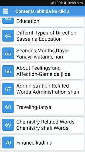 Play Daily words English to Hausa