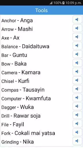 Play Daily words English to Hausa