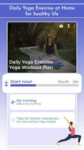 Play Daily Yoga Exercise - Yoga Workout Plan as an online game Daily Yoga Exercise - Yoga Workout Plan with UptoPlay