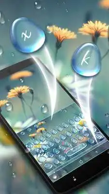 Play Daisy Drops Keyboard Theme