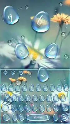Play Daisy Drops Keyboard Theme
