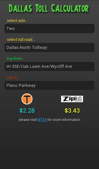Play Dallas Toll Calc  and enjoy Dallas Toll Calc with UptoPlay