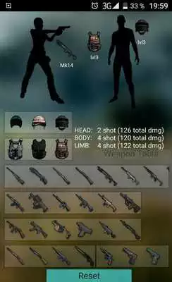 Play Damage calculator for PUBG