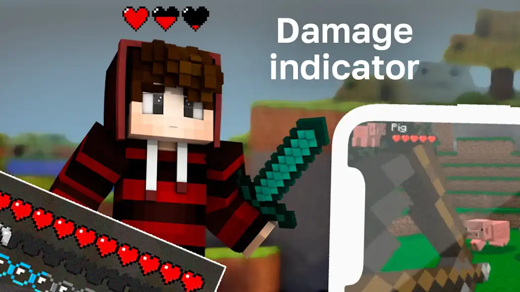 Play Damage Indicator Mod for MCPE  and enjoy Damage Indicator Mod for MCPE with UptoPlay