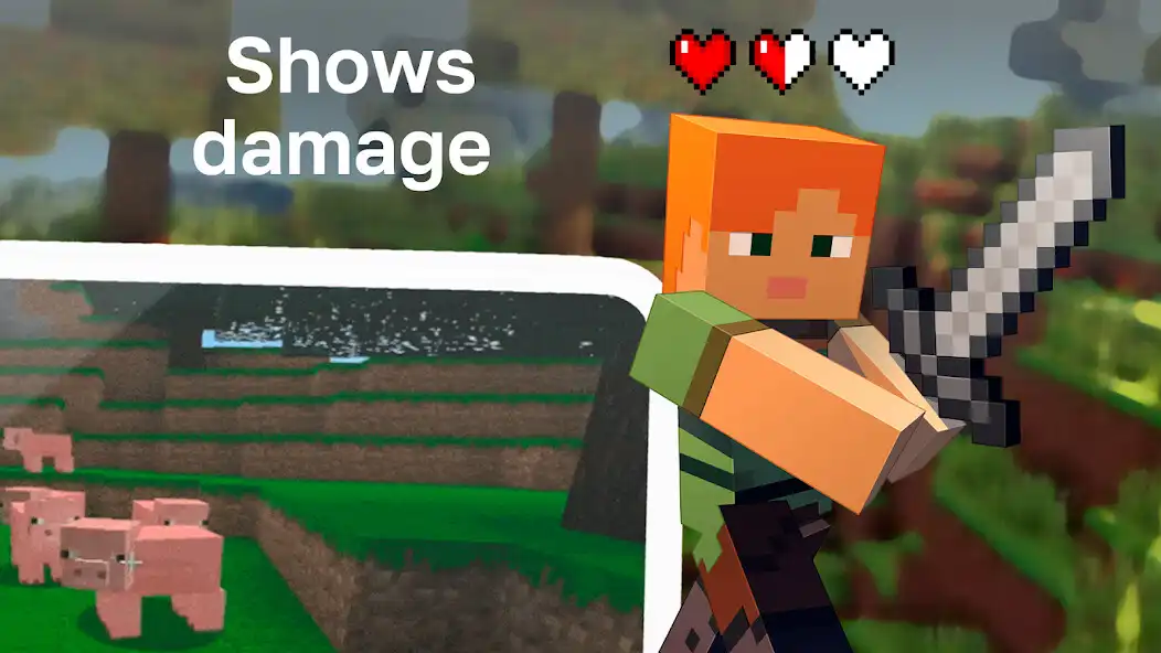 Play Damage Indicator Mod for MCPE as an online game Damage Indicator Mod for MCPE with UptoPlay