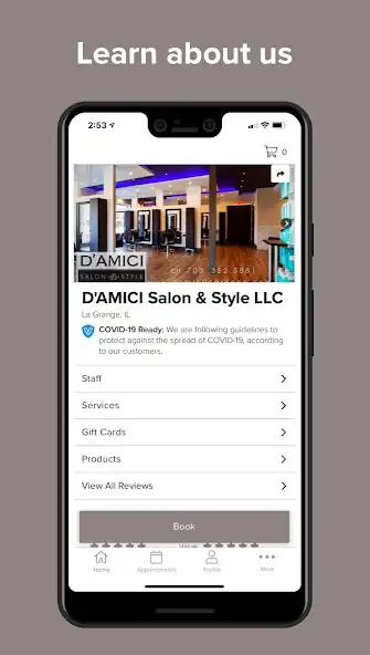 Play DAmici Salon App as an online game DAmici Salon App with UptoPlay
