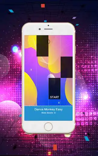 Play Dance monkey piano Tiles as an online game Dance monkey piano Tiles with UptoPlay
