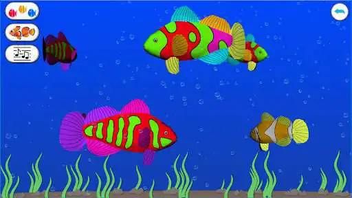 Play Dancing fishes 3D Coloring App  and enjoy Dancing fishes 3D Coloring App with UptoPlay