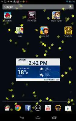 Play Dancing Stars Live Wallpaper