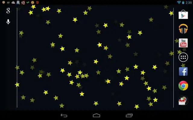 Play Dancing Stars Live Wallpaper